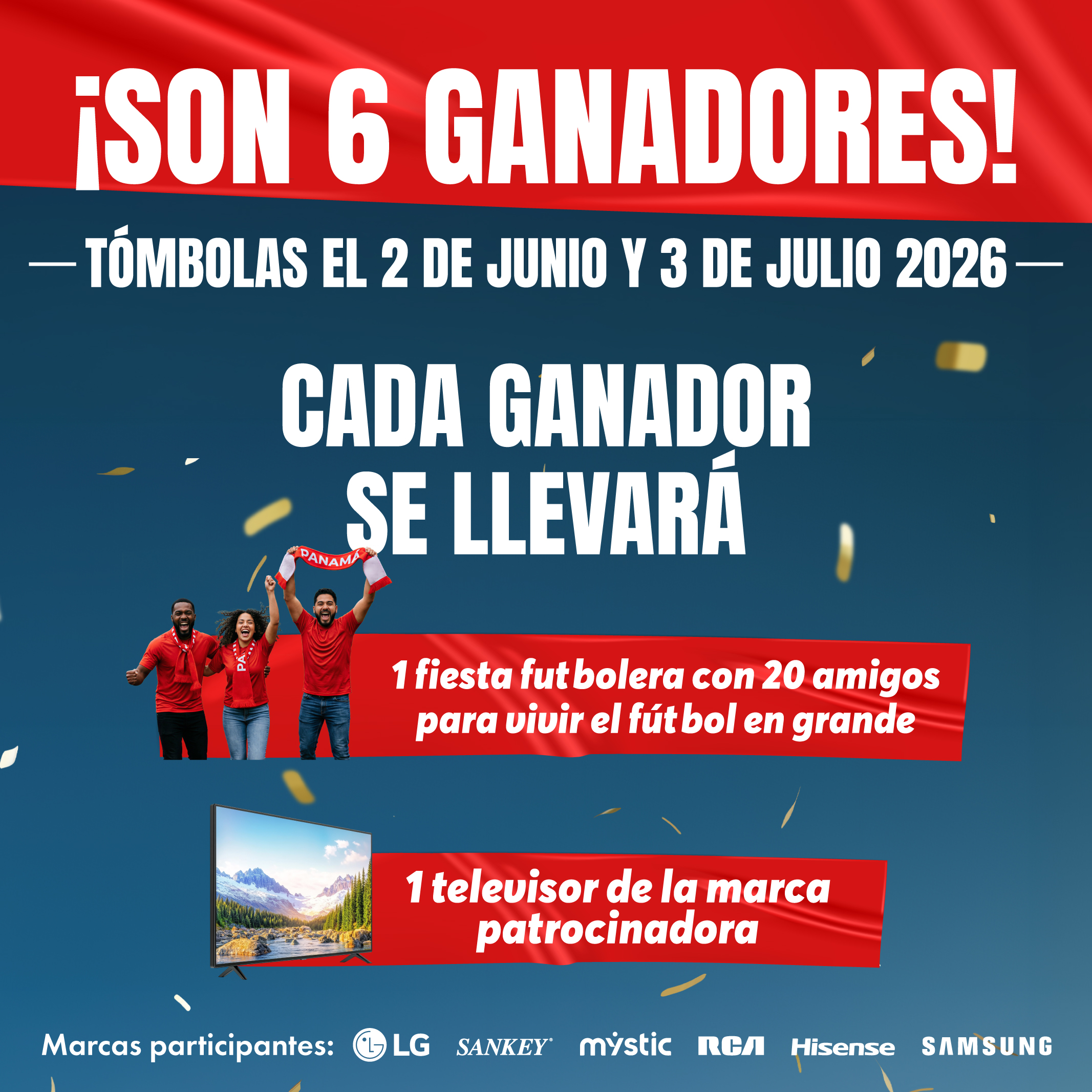 Son 6 Ganadores - Premios Parkin Futbolero